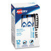 Marks A Lot Desk-Style Dry Erase Markers, Broad Chisel Tip, Blue