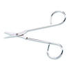 First Aid Scissors, 4.5" Long, Straight Nickel Handle