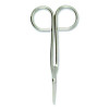 First Aid Scissors, 4.5" Long, Straight Nickel Handle
