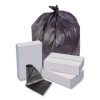 Low-Density Commercial Can Liners, 30 Gal, 0.58 Mil, 30" x 36", Black, Interleaved Roll, 25 Bags/Roll, 10 Rolls/Carton