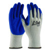 Gp Latex-Coated Cotton/Polyester Gloves, En388: 1111, Small, Gray/Blue, 12 Pairs
