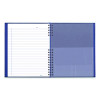 Notepro Notebook, 1-Subject, Wide/Legal Rule, Indigo Blue Cover, (100) 10.75 x 8.5 Sheets