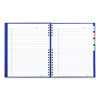 Notepro Notebook, 1-Subject, Wide/Legal Rule, Indigo Blue Cover, (100) 10.75 x 8.5 Sheets