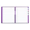 Notepro Notebook, 1-Subject, Wide/Legal Rule, Dark Raspberry Cover, (100) 10.75 x 8.5 Sheets