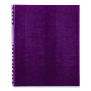 Notepro Notebook, 1-Subject, Wide/Legal Rule, Dark Raspberry Cover, (100) 10.75 x 8.5 Sheets