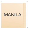 Smartshield End Tab Fastener Folders, 1 Fastener, Letter Size, Manila Exterior, 50/Box