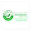 Compostable Molded Fiber Hinged Trays, Proplanet Seal, 8.65 x 7.94 x 2.98, Natural, 200/Carton