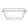 Square Plastic Bowls, 12 Oz, 8.5 x 8.5 x 2.64, Clear, Plastic, 63 Bowls/Sleeve, 8 Sleeves/Carton