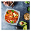 Square Plastic Bowls, 24 Oz, 5 x 5 x 1.99, Clear, Plastic, 63 Bowls/Sleeve, 4 Sleeves/Carton