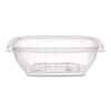 Square Plastic Bowls, 8 Oz, 8.5 x 8.5 x 1.51, Clear, Plastic, 63 Bowls/Sleeve, 8 Sleeves/Carton