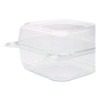 Pet Plastic Hinged Container, 6 x 6 x 3.3, Clear, Plastic, 500/Carton