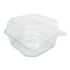 Pet Plastic Hinged Container, 6 x 6 x 3.3, Clear, Plastic, 500/Carton