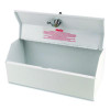 Metal Lockable Wall-Mounted Drug Cabinet,11.5 x 4.24 x 4.75, White