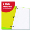 Filler Paper, Side: 3-Hole Punched, Wide/Legal Rule, 150/Pack