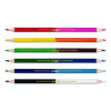 Duo-Color Colored Pencil Sets, 3 Mm, 2B (#2), Assorted Lead, Assorted Barrel, 6/Pack