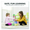 At Play 123 Abc Learning Blocks, Corrugated Board, 3" x 3" x 3", Assorted Colors, 50/Pack