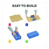 At Play Cardboard Building Block, 32-Ect Corrugated Board, Assorted Sizes And Colors, 40/Pack