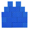 At Play Cardboard Building Block, 32-Ect Corrugated Board, Assorted Sizes And Colors, 40/Pack