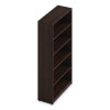 Alera Seville Bookcase, Five-Shelf, 36w x 14d x 65h, Mahogany