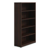 Alera Seville Bookcase, Five-Shelf, 36w x 14d x 65h, Mahogany