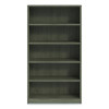 Alera Seville Bookcase, Five-Shelf, 36w x 14d x 65h, Walnut
