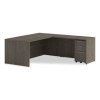 Alera Seville Series Mobile Pedestal, Left/Right, 3-Drawer: Box/Box/File, Legal, Walnut, 15" x 18" x 27"