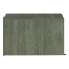 Alera Seville Series Return Shell, Reversible, 48" x 24" x 29", Walnut