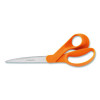 Dressmaker Shears, 11.13 Long, 9" Cut Length, Orange Handle