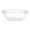 Square Plastic Bowls, 48 Oz, 5 x 5 x 2.55, Clear, Plastic, 63 Bowls/Sleeve, 4 Sleeves/Carton