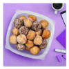 Square Plastic Bowls, 48 Oz, 5 x 5 x 2.55, Clear, Plastic, 63 Bowls/Sleeve, 4 Sleeves/Carton