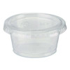 Plastic Portion Cup Lid, Fits 1.5 Oz To 2 Oz Cups, Clear, 100/Sleeve, 24 Sleeves/Carton