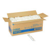 Mediumweight Polypropylene Cutlery, Individually Wrapped, Spoon, Plastic, White, 1,000/Carton