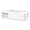 Institutional Low-Density Can Liners, 45 Gal, 1.15 Mil, 40" x 46", Natural, Interleaved Roll, 20 Bags/Roll, 5 Rolls/Carton