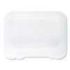 Polypropylene Plastic Hinged Container, 6 x 9 x 2.97, Clear, Plastic, 125/Pack, 2 Packs/Carton