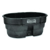 Stock Tank, 150 Gal, 39" x 58" x 25", Polyethylene, Black