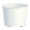 Double Poly Paper Food Containers, 10 Oz, 3.8 Dia x 2.7" h, White, Paper,1,000/Carton
