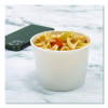 Double Poly Paper Food Containers, 10 Oz, 3.8 Dia x 2.7" h, White, Paper,1,000/Carton