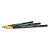 China Marker, 0.37" x 7", Black, 12/Pack
