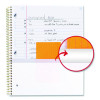 Brushy Moves Pastel Waves Design Notebook w/ Study App, 1-Subject, Wide/Legal Rule, Assorted Cover Color, (80)11 x 8.5 Sheets