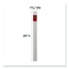 Mailing Tube, 24" Long, 2" Diameter, White, 12/Carton