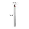 Mailing Tube, 48" Long, 4" Diameter, White, 12/Carton