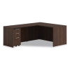 Alera Seville Series Mobile Pedestal, Left/Right, 3-Drawer: Box/Box/File, Legal, Mahogany, 15" x 18" x 27"