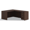 Alera Seville Series Mobile Pedestal, Left/Right, 3-Drawer: Box/Box/File, Legal, Mahogany, 15" x 18" x 27"