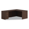 Alera Seville Series Return Shell, Reversible, 48" x 24" x 29", Mahogany