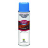 Industrial Choice M1400 System Water-Based Construction Marking Paint, Flat Caution Blue, 17 Oz Aerosol Can, 12/Carton
