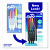 Wet Erase Marker, Ultra Fine Bullet Tip, Assorted Colors, 8/Pack
