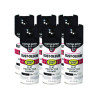 Stops Rust 5-In-1 Spray Paint, Flat Black, 12 Oz Aerosol Can, 6/Carton