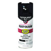 Stops Rust 5-In-1 Spray Paint, Satin Black, 12 Oz Aerosol Can, 6/Carton