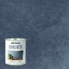 Concrete Interior Wall Paint, Flat Charcoal Gray, Quart Can, 2/Carton