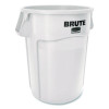 Brute Container, 44 Gal, Plastic, White